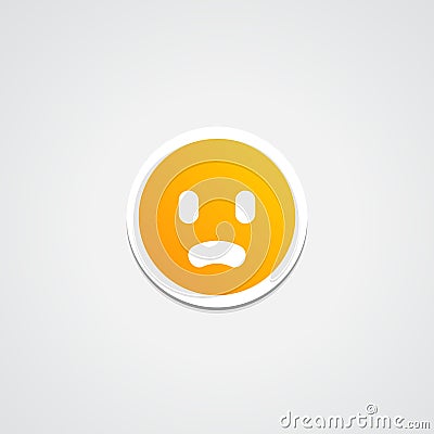 Emoji Open Mouth Sticker Stock Photo