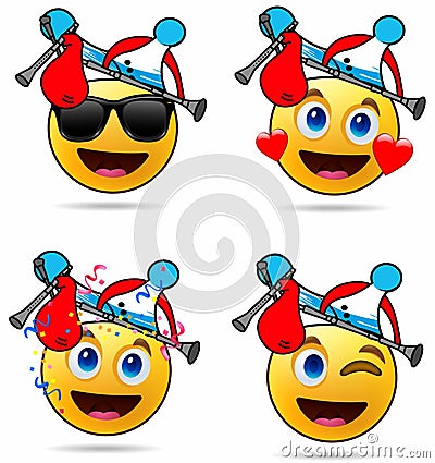 Illustration emoticon cartoon isolated regional spain, icon happy ok Stock Photo