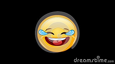 Emoticon with Tears of Joy Animation Stock Video - Video of humor, channel:  125290981