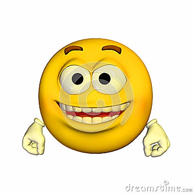 Emoticon - Very Happy Stock Photo