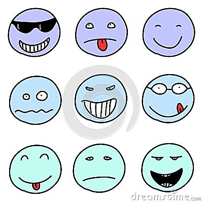 Emoticons Vector Illustration