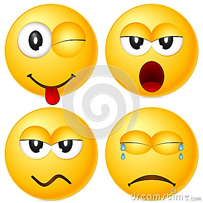 Emoticons Set 5 Stock Photo - Image: 10551960