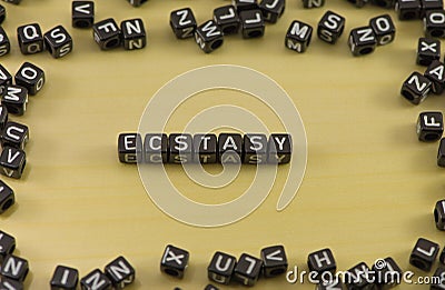 The emotion of ecstasy Stock Photo