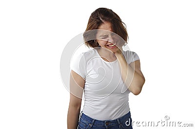 Emotion grief suffering regret pain stress despair Stock Photo