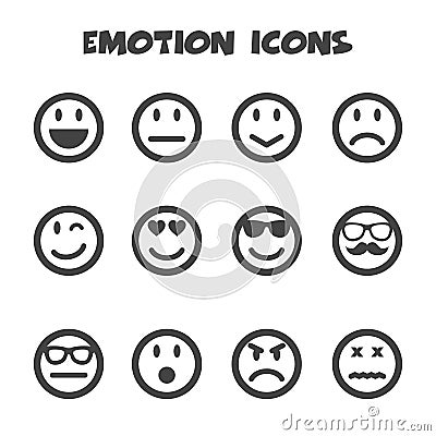 Emotion icons Vector Illustration