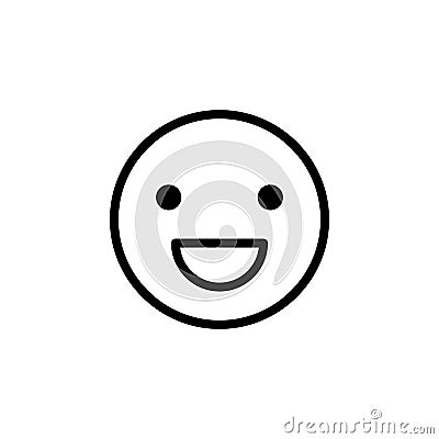 Emotion smile icon. Element of minimalistic icons for mobile concept and web apps. Thin line icon for website design and developme Stock Photo