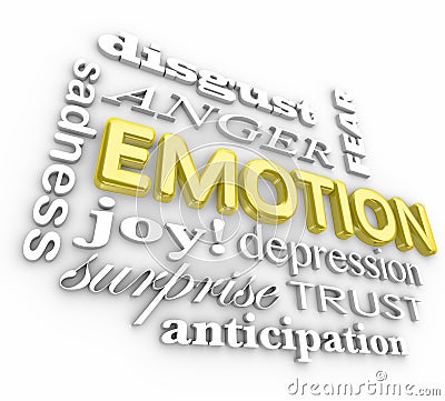 Emotion Wide Range Sadness Joy Surprise Anger Depression Stock Photo