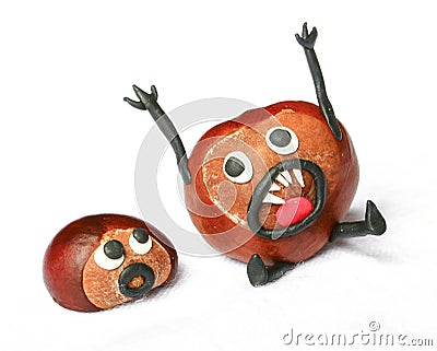 Emotional chestnut Stock Photo