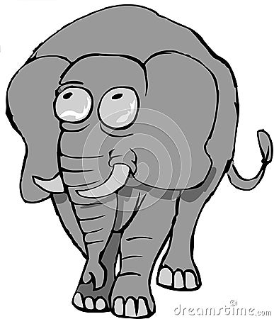 Emotional elephant Stock Photo