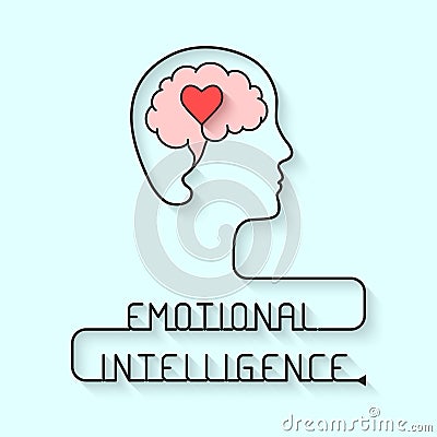 Emotional intelligence concept Vector Illustration