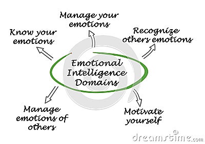 Emotional Intelligence Domains Stock Photo