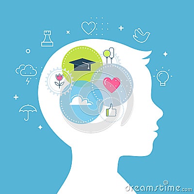 Emotional Intelligence, Feeling and Emotions Concept Vector Illustration Vector Illustration