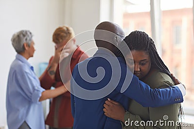 Emotional Support Exercise Stock Photo