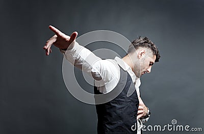 Emotionally hurt young man Stock Photo