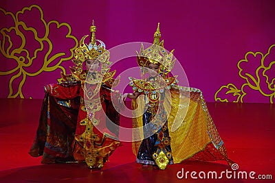 The emperor and empress Editorial Stock Photo