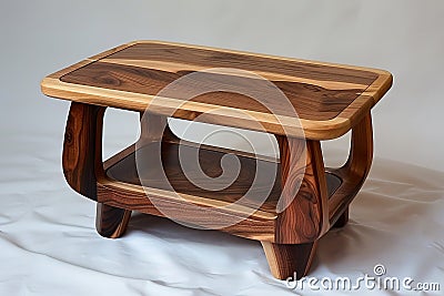 Emphasizing the chic simplicity of a modern coffee table for contemporary interior design Stock Photo