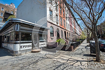 Empire Diner at Manhattan in NYC Editorial Stock Photo