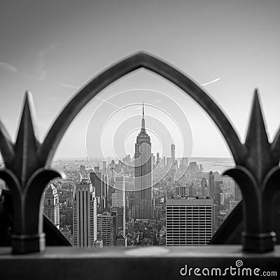 Empire State Building b/w Editorial Stock Photo