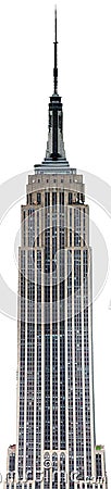 Empire State Building, Isolated, New York Editorial Stock Photo