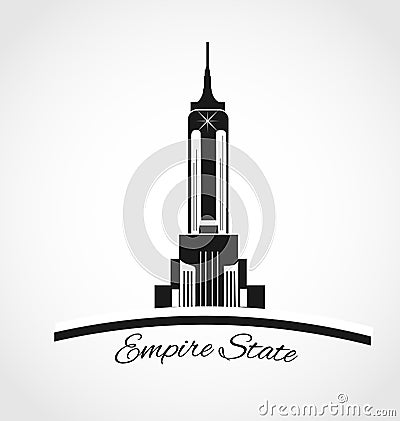 Empire State building logo Editorial Stock Photo