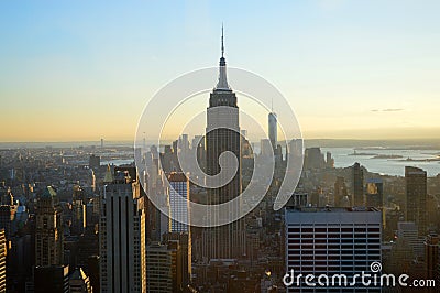 Empire State Building an Newyork Skyline Editorial Stock Photo