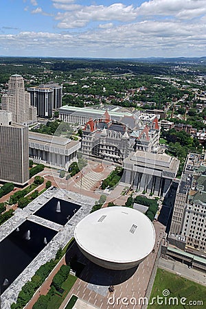 Empire State Plaza Stock Photo