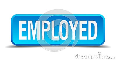 employed button Vector Illustration