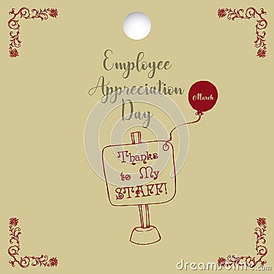 Employee Appreciation Day Vector Illustration