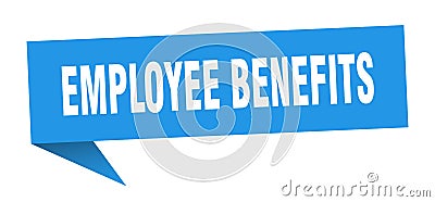 employee benefits banner. employee benefits speech bubble. Vector Illustration