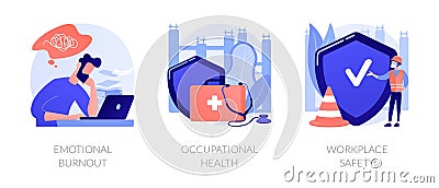 Employee health abstract concept vector illustrations. Vector Illustration