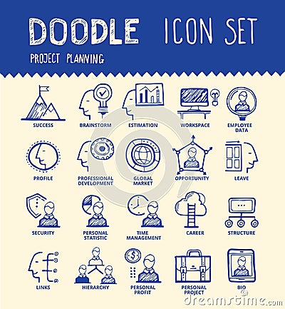 Employee icon set Vector Illustration