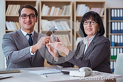 The employee of the month award Stock Photo