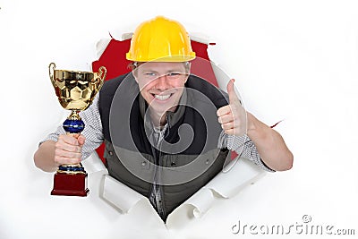 Employee of the month Stock Photo