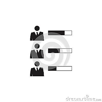 employee performance icon. Detailed icon of head hunting and employee icon. Premium quality graphic design. One of the collection Stock Photo