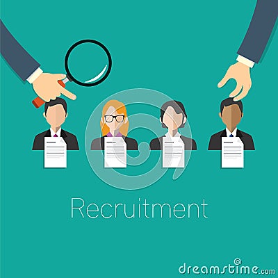 Employee recruitment Vector Illustration