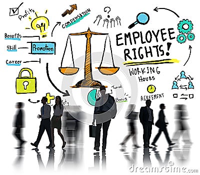 Employee Rights Employment Equality Job Business Commuter Stock Photo