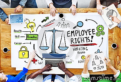 Employee Rights Employment Equality Job People Meeting Concept Stock Photo