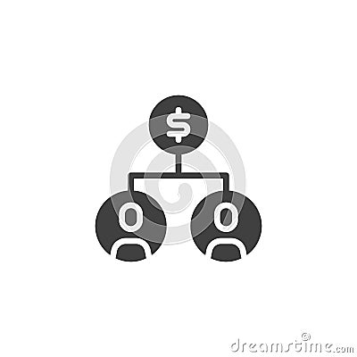 Employee Salary vector icon Vector Illustration