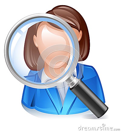 Employee search icon Vector Illustration