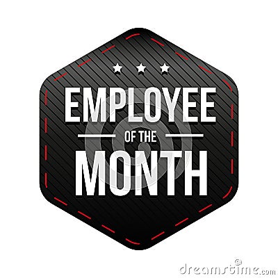 Employee of theMonth vector badge Vector Illustration