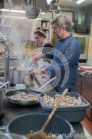 Employee training and recruiting for hoteliers and gastronomy in Austria. Editorial Stock Photo