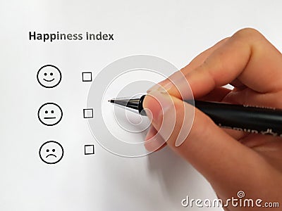 Employee Wellbeing indicator Stock Photo