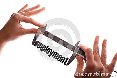 Less employment Stock Photo