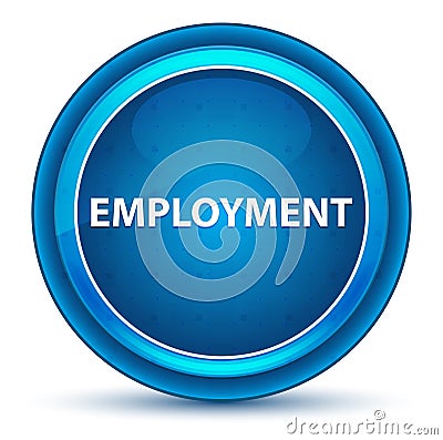 Employment Eyeball Blue Round Button Stock Photo