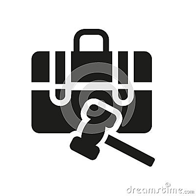 employment law icon. Trendy employment law logo concept on white Vector Illustration