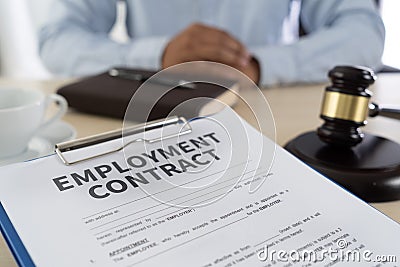 Employment law job legal education Stock Photo