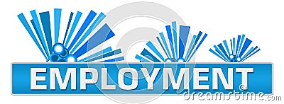 Employment Blue Abstract Graphics On Top Stock Photo