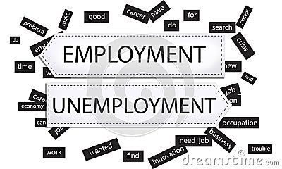 Employment Unemployment Crisis Innovation Concept Stock Photo