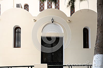 Panagia Mesani side door Editorial Stock Photo