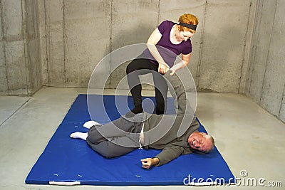 Empowering Women Through Self Defense Stock Photo